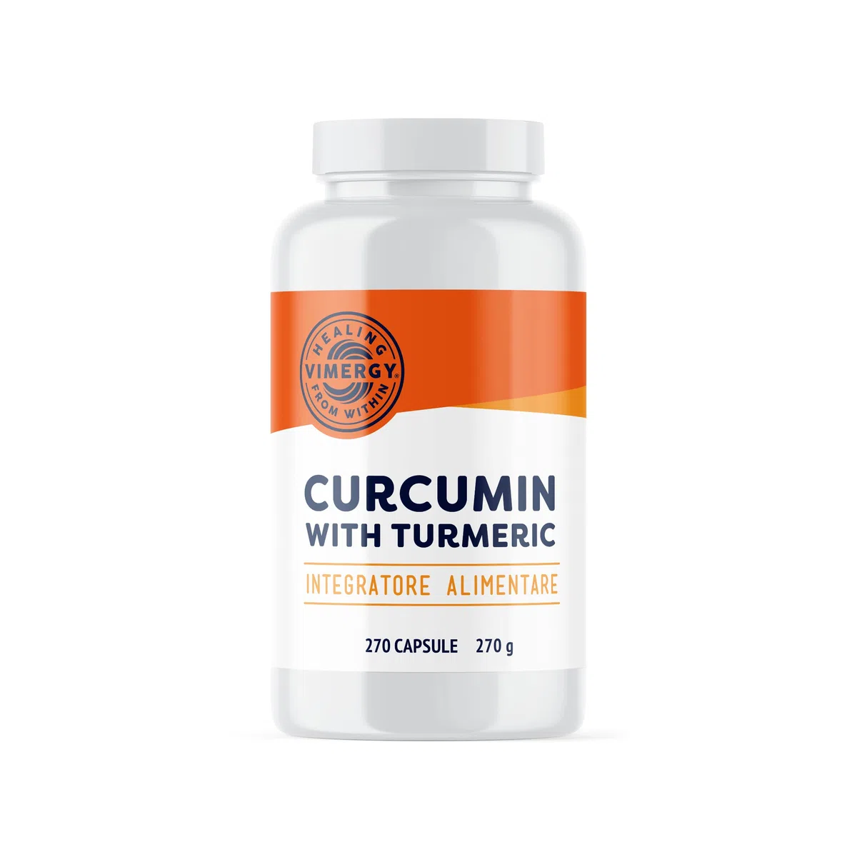 VIMERGY Curcumina con Curcuma, 270 Capsule Liquide, Vegano